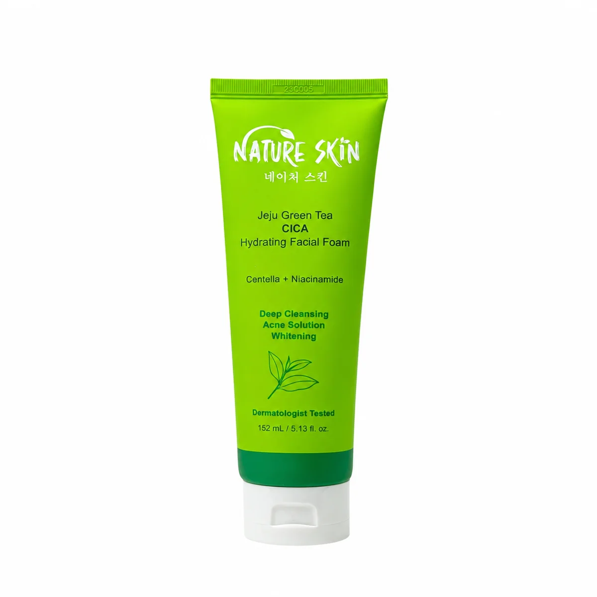 Nature Skin Jeju Green Tea CICA Hydrating Facial Foam 152 mL