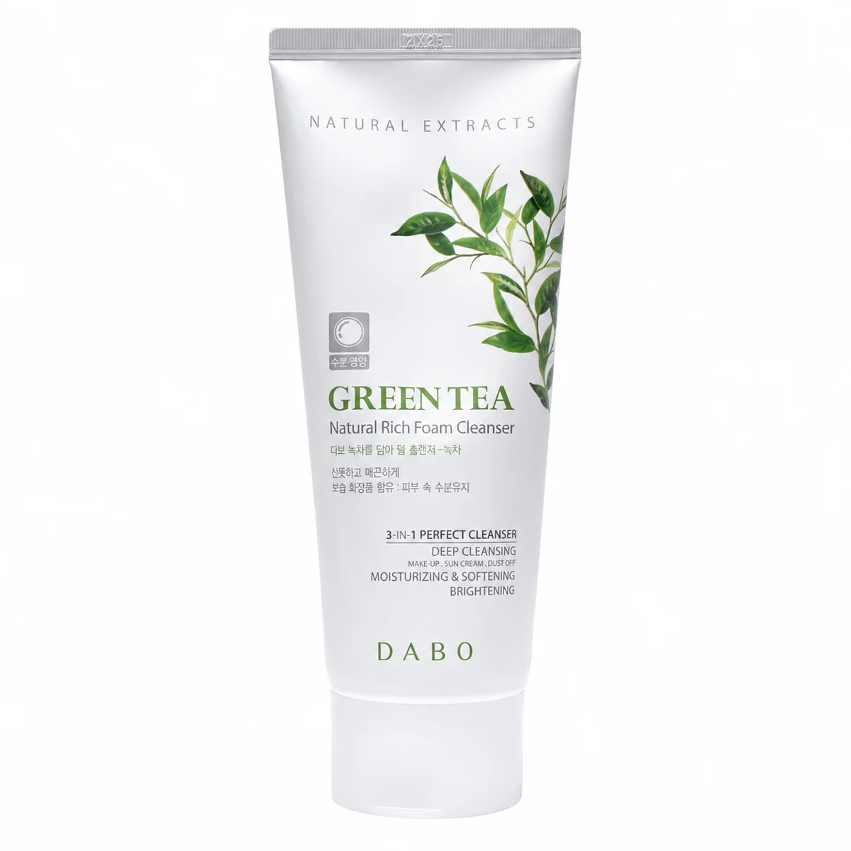 Dabo Natural Rich Foam Cleanser Green Tea 180 ml