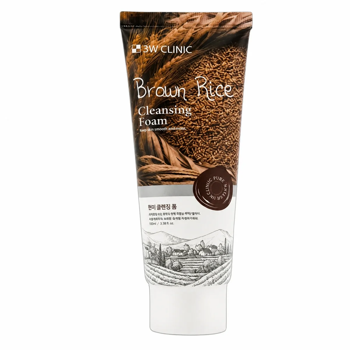 3w Clinic Brown Rice Cleansing Foam 100 ml