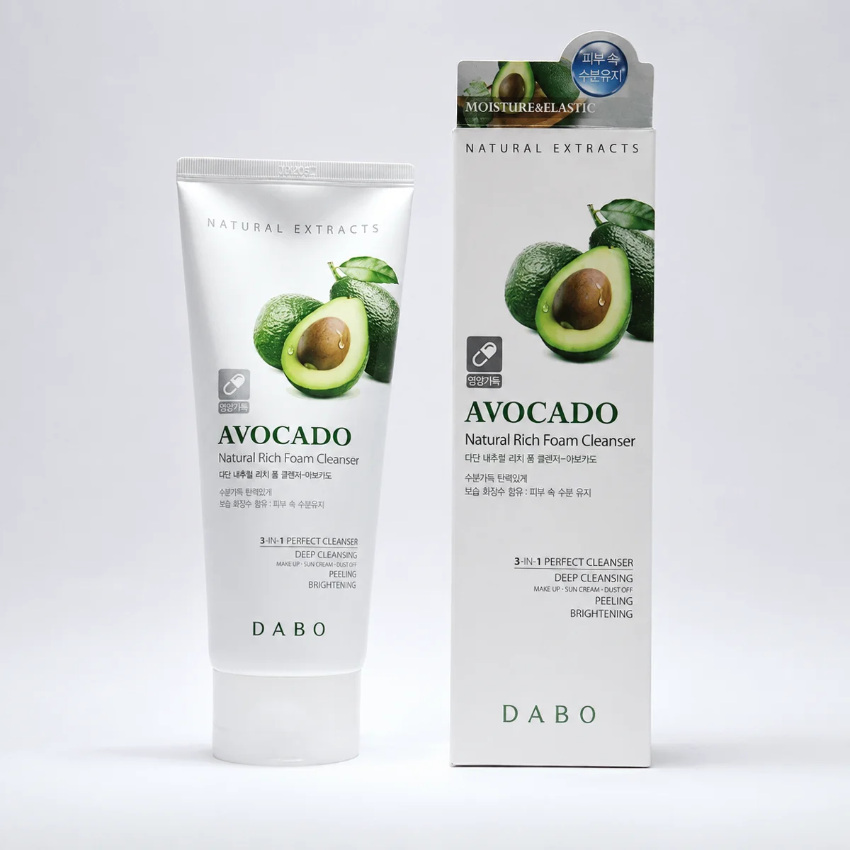 Dabo Natural Rich Foam Cleanser Avocado 180 ml