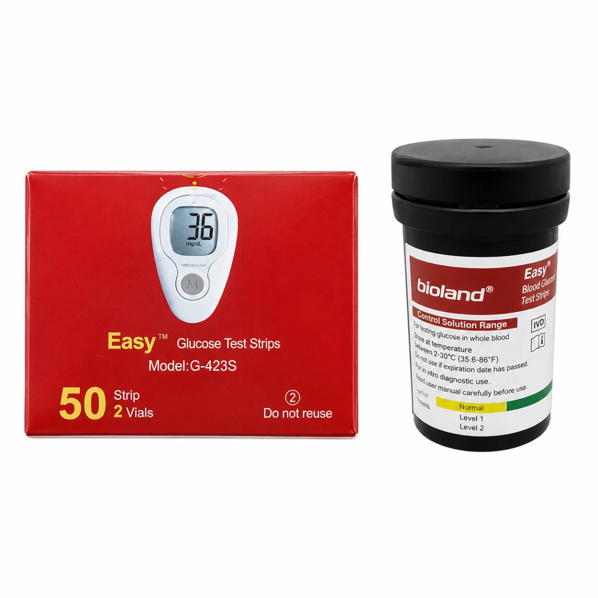 Bioland Easy Blood Glucose Test Strips