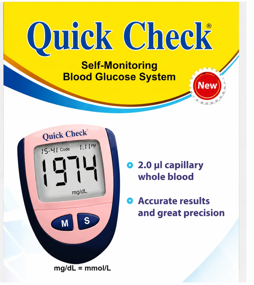 Quick Check Diabetes Glucose Meter